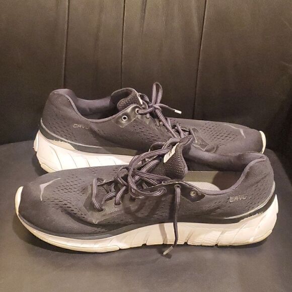 HOKA‎ ONE Cavu Black Running Shoes Mesh Upper - Size 10 1/2 - Picture 2 of 12